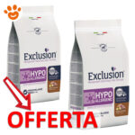 Due sacchi Exclusion Hypoallergenic per cani in offerta