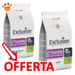 Offerta crocchette Exclusion Hypoallergenic per cani