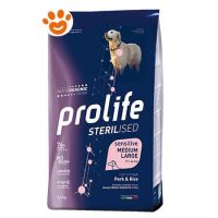 Prolife Dog Sterilised Sensitive Adult Medium Large Maiale e Riso