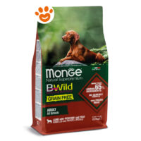 Sacco crocchette Monge BWild Grain Free cane adulto