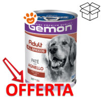 Lattina cibo per cani Gemon agnello offerta