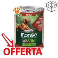Lattina cibo per cani Monge BWild in offerta