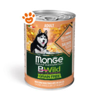 Lattina cibo per cani Monge BWild salmone
