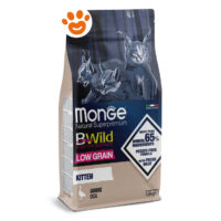 Sacco crocchette Monge BWild Kitten Oca 1,5kg