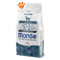 Sacco crocchette Monge Sterilised trota gatto