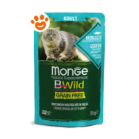 Busta cibo gatto Monge BWild Grain Free