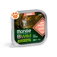Vaschetta cibo umido gatto Monge BWild salmone
