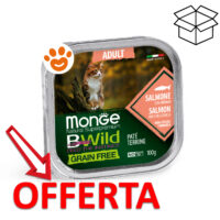 Vaschetta cibo gatto Monge salmone offerta