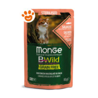 Busta cibo gatto Monge BWild salmone
