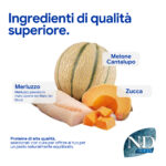 Ingredienti premium: melone, zucca e merluzzo fresco