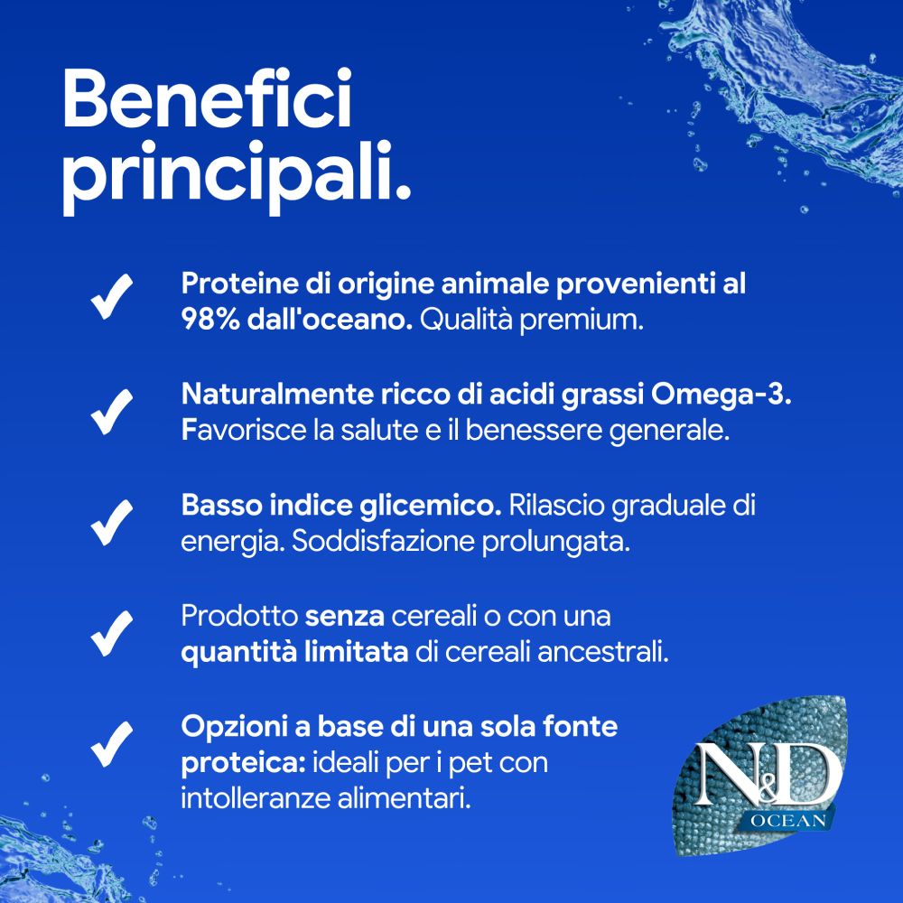 Benefici principali alimento pet a base di pesce