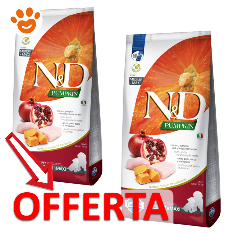 Sacchi crocchette N&D Pumpkin in offerta