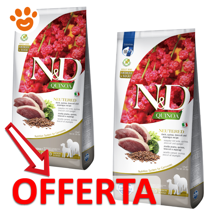 Offerta crocchette N&D Quinoa per cani