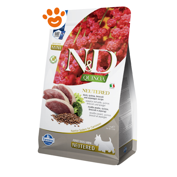 Crocchette N&D Quinoa Neutered Mini per cani