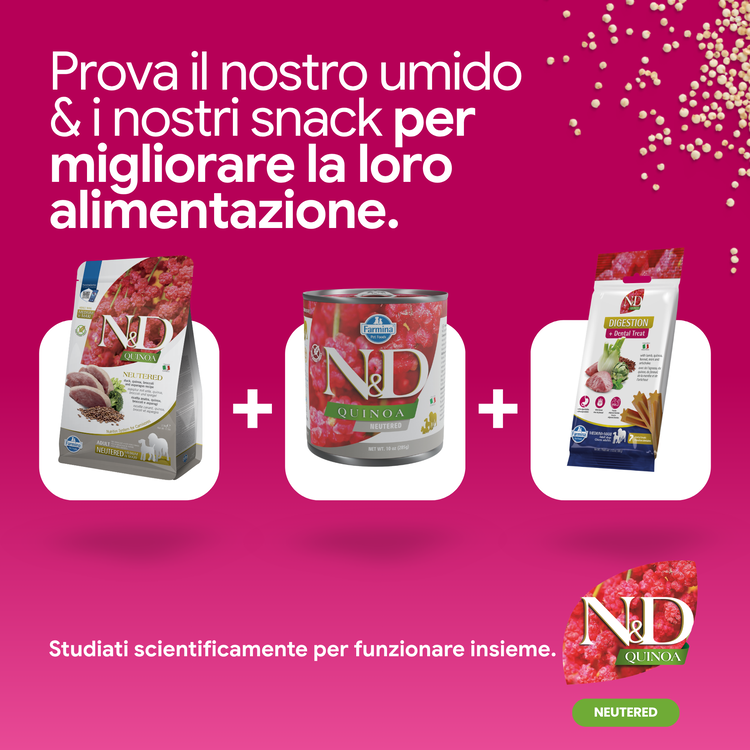 Prodotti N&D Quinoa per alimentazione animale