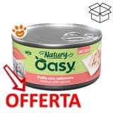 Cibo umido per gatti pollo e salmone offerta