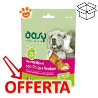 Biscotti per cani con pollo e verdure in offerta