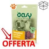 Snack per cani Oasy involtini anatra in offerta