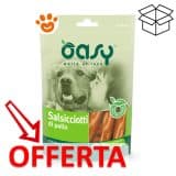 Snack cane Oasy salsicciotti pollo in offerta