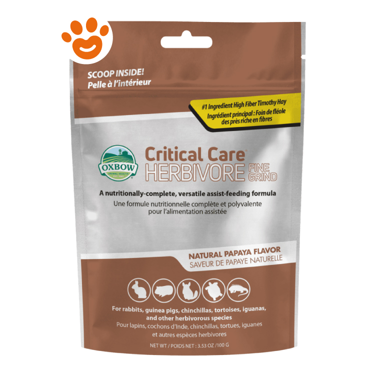 Confezione Oxbow Critical Care Herbivore papaya