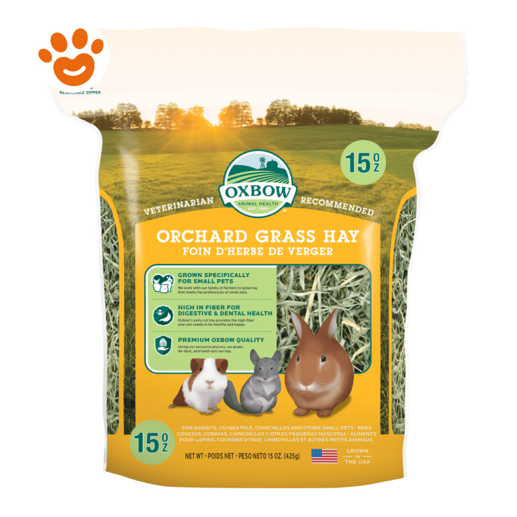 Confezione Oxbow Orchard Grass Hay 15 oz