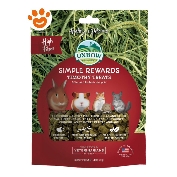Confezione Oxbow Simple Rewards Timothy Treats per roditori