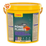 Secchio giallo Sera Pond Flakes per pesci