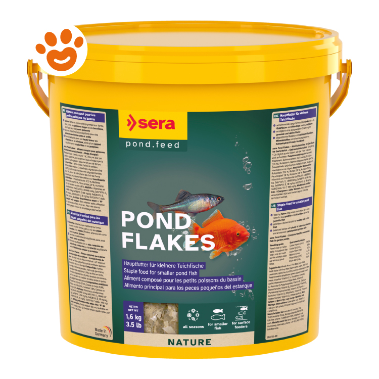Secchio giallo Sera Pond Flakes per pesci