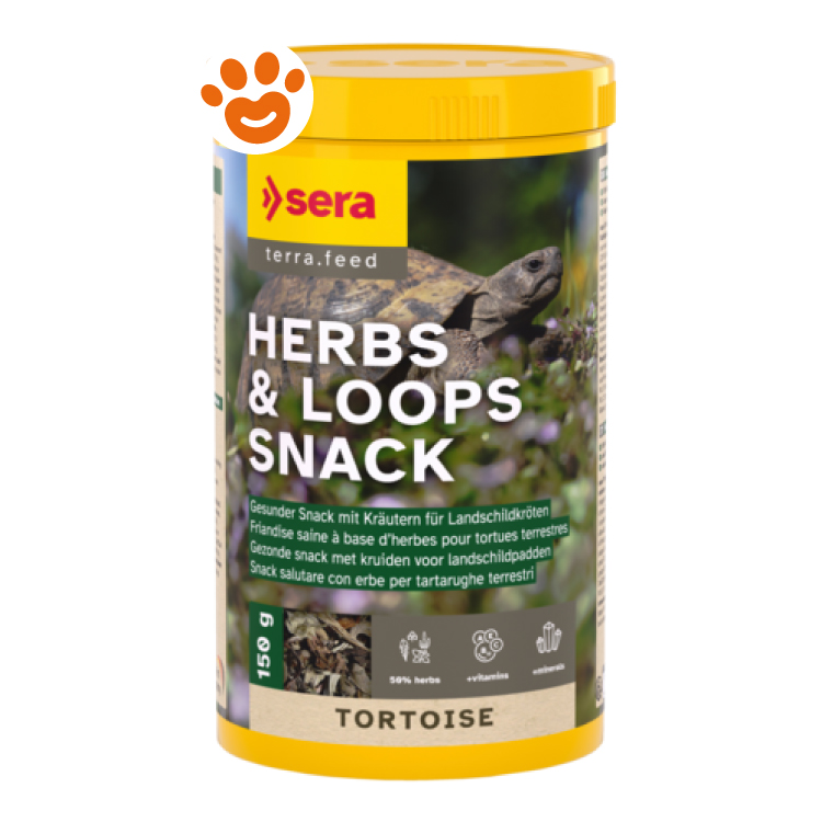 Barattolo snack erbe per tartarughe Sera