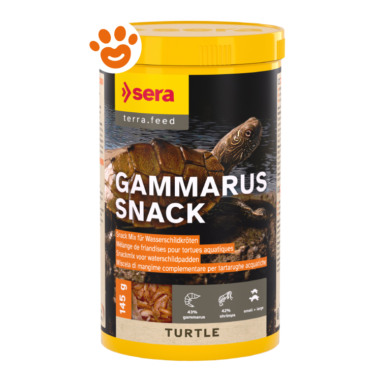 Barattolo di snack Gammarus per tartarughe acquatiche