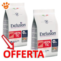 Offerta crocchette Exclusion Hepatic per cani medium e large