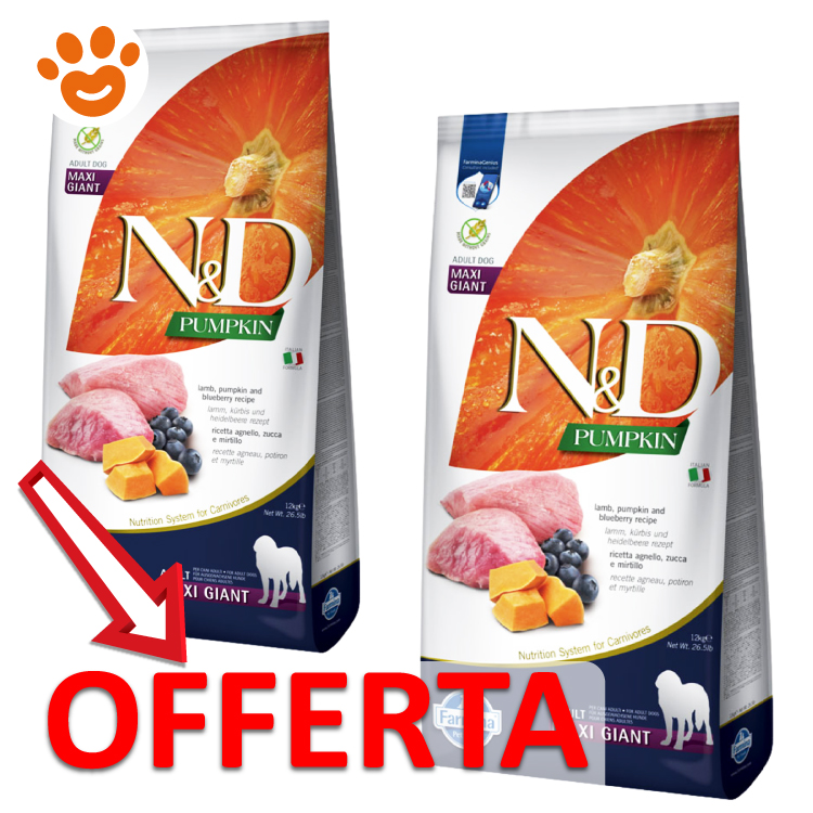 Offerta crocchette N&D Pumpkin Maxi Giant