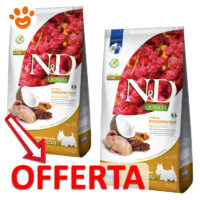 Offerta crocchette N&D Quinoa mini Skin&Coat