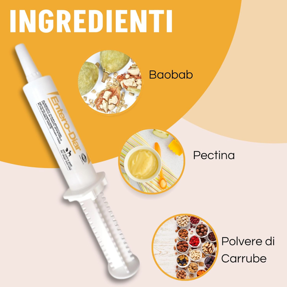 Integratori Entero-Diar con baobab, pectina e carrube