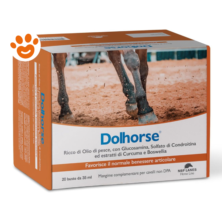 Confezione Dolhorse integratore per benessere articolare cavalli