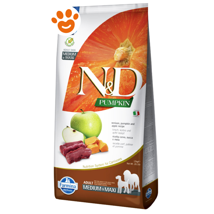 Sacco crocchette cane N&D Pumpkin Medium Maxi