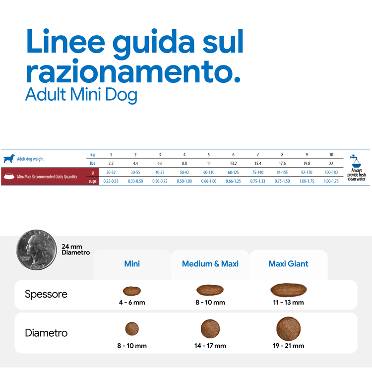 Linee guida razionamento Adult Mini Dog