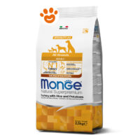 Sacco crocchette Monge tacchino riso patate 2,5kg