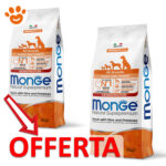 Offerta crocchette Monge Puppy e Junior anatra