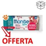 Snack per cani Monge salmone e melograno offerta