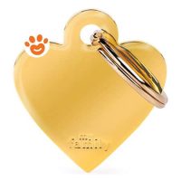 My Family Medaglietta Basic Gold Cuore Piccolo Ottone Dorato >>>INCISIONE_GRATIS