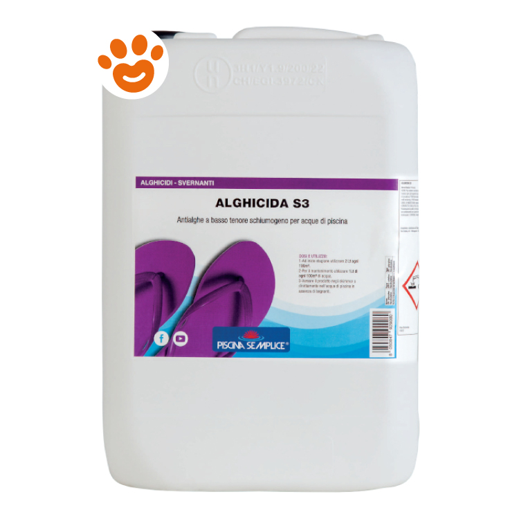 Tanica alghicida S3 per piscina