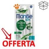 Snack per cani Monge al salmone in offerta