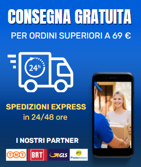 Consegna in 24 ore con corriere espresso Bartolini e GLS