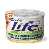 Life Cat Natural "Le Ricette" Tonno con Vongole e Gamberetti