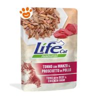 Life Cat Natural Tonno con Manzo e Prosciutto di Pollo