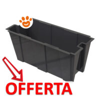 Contenitore rettangolare in plastica nera in offerta