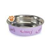 Camon Cat Ciotola Bellabows (10cm) Antiscivolo in Acciaio