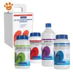 Lapi Kit SPA di Avviamento e Mantenimento Periodico - (kit con 4 prodotti) Ossigeno Granulare, Bromo in Pastiglie, Correttore PH- Meno, Simply Blu - Confezione Da 1 Kit