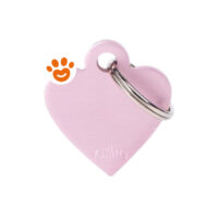 My Family Medaglietta Basic Aluminium Cuore Piccolo Alluminio Rosa >>>INCISIONE_GRATIS